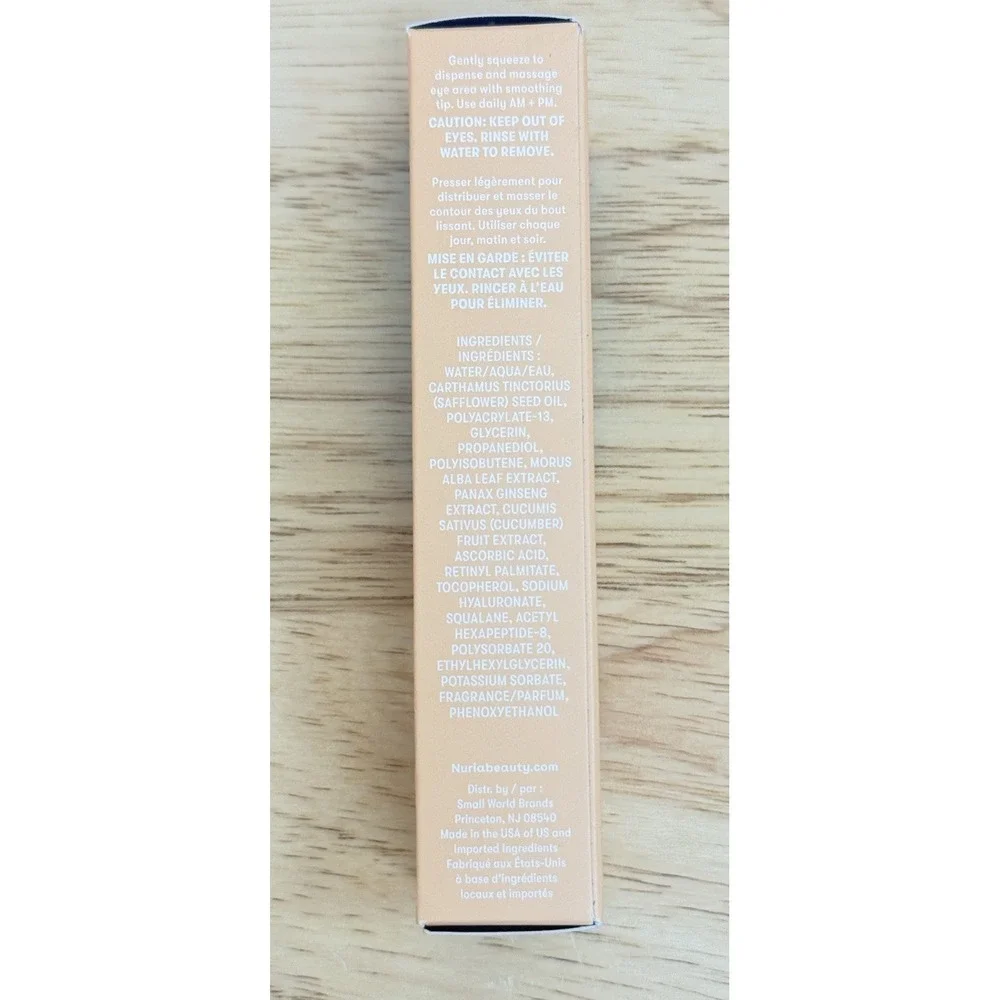 Nuria Defend Triple Action Eye Cream With‎ Mulberry Root & Ginseng Vegan New $40